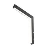 Трековый светильник угловой 24W Белый дневной Базис угловой/Basis Angle Exility 120deg TR102-24W4K-B IP20 на магнитный шинопровод черный