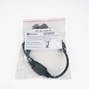 Разветвитель для гирлянд ALEDUS SP-3Lines-B 1-3, 2Pin, черный
