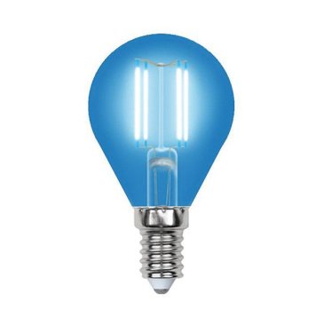 лампа декоративная шар  G45 Синий 5.0W UL-00002989 LED-G45-5W/BLUE/E14 GLA02BL лампа декоративная шар  G45 Синий 5.0W UL-00002989 LED-G45-5W/BLUE/E14 GLA02BL
