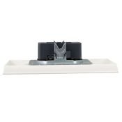 Штепсельная розетка встраиваемая двойная IEK BRITE 10А BR-R20-10-K36-F РС12-2-БрЖ без з/к и шторками в сборе жемчуг