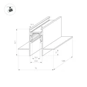 Шинопровод магнитный MAG-ORIENT-TRACK-2653-FDW-3000 (BK, FLAT) 041440