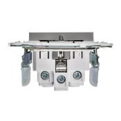 Штепсельная розетка встраиваемая IEK SKANDY 16А SK-R14-16-K23 SK-R04S с з/к без з/ш серебряный