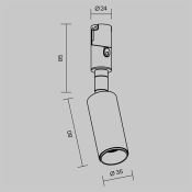 Трековый светильник  5W Белый теплый TR201-1-5W3K-M-BBS Фокус/Focus Led Flexity 3000К латунь