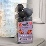 гирлянда НИТЬ Белый с насадками «Клубки кофейные» прозрачная нить, 20 LED, 5м IP20  220 В