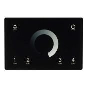 Панель встраиваемая Sens 028399 SMART-P79-DIM Black (230V, 4 зоны, 2.4G)