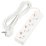 удлинитель с заземлением Uniel UL-00010006 S-GCU4-3 WHITE 3м Ultra