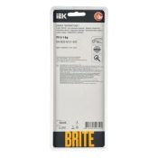Рамка металлическая 3 поста IEK BRITE BR-M32-M-21-K02 РУ-3-1-Бр черный RE AL
