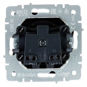 Штепсельная розетка встраиваемая IEK BRITE 10А BR-R10-10-K37 РС10-1-0-БрШ без з/к и шторками шампань