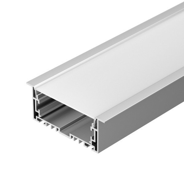 алюминиевый профиль S2-LUX с экраном S2-LINIA94-F-2500 ANOD+OPAL  021178(1)
