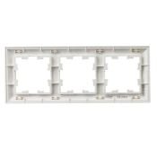Рамка пластик 3 поста IEK BRITE BR-M32-12-K01 РУ-3-Бр белый/белый