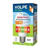 светодиодная лампа шар  A60 Белый дневной 11W 10693 LED-A60-11W/NW/E27/FR/DIM/O Диммируемая Optima Volpe