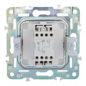 Выключатель встраиваемый одноклавишный проходной с подсветкой IEK SKANDY SK-V12-1-10-K98 SK-V08Sa песочный