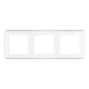 Рамка пластик 3 поста Arlight VERSA 043782 FRM-VERSA-PL-3-WH белая