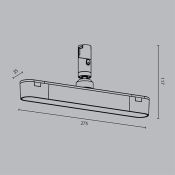 Трековый светильник 10W Белый теплый TR202-1-10W3K-B Basis Rot Flexity 3000К чёрный