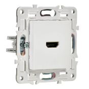 Розетка встраиваемая HDMI IEK SKANDY SK-H10-K01 SK-H01W арктический белый