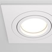 Встраиваемый светильник без лампы MAYTONI  Атом / Atom 2*GU10  DL024-2-02W белый круглый