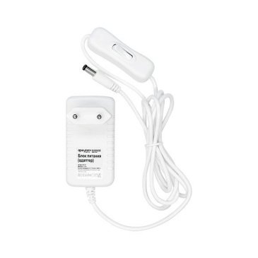сетевой адаптер (AC-DC)  24V  0.5A 12W 03-151 Apeyron белый корпус с выключателем IP44
