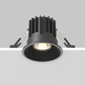 Встраиваемый светильник  7W Белый теплый DL058-7W3K-B Раунд/Round 50deg 230V круглый черный