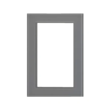 Рамка стеклянная сдвоенная Arlight GLARE 043792 FRM-GLARE-GS-D-GR серая