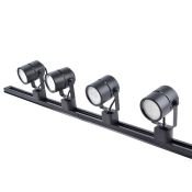 Готовый трековый набор VOLPE  под лампу GU10 UL-00010706 UBL-Q321 GU10-K BLACK SET41 1.0м накладной прямой черный