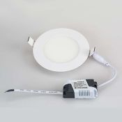Встраиваемый светильник-панель   9W Белый  020105 DL-120M-9W 220V IP20 круглый белый