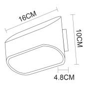 Накладной светильник-бра   3W Белый Arte Lamp Maniglia A1428AP 220V IP20 белый