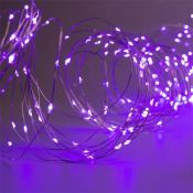 гирлянда ЗАНАВЕС Фиолетовый серебристая нить, 2,8х3 м, 300 LED