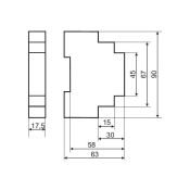 Регулятор температуры RT-821-1 230V аналоговый однофункциональный ЕА07.001.004