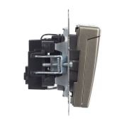 Штепсельная розетка встраиваемая IEK BRITE 16А BR-R16-16-K37 РСбш10-3-БрШ с з/к и шторками с крышкой шампань IP20