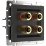 Розетка встраиваемая акустическая  WERKEL WL08-AUDIOx4 / W1185008 черный матовый