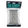 Штепсельная розетка встраиваемая двойная IEK SKANDY 10А SK-R20-10-K23-F SK-R10S без з/к без шторок в сборе серебряный