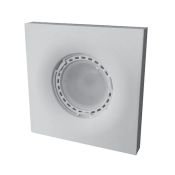 Встраиваемый светильник без лампы Apeyron V40-137 GU5.3 гипс белый квадратный