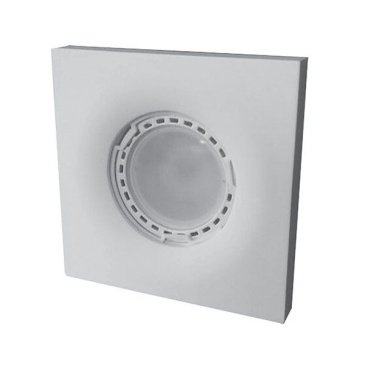 Встраиваемый светильник без лампы Apeyron V40-137 GU5.3 гипс белый квадратный