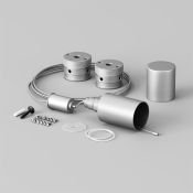 Держатель для гибкого неона Maytoni NEMO 201148 для вертикального подвесного монтажа неона 360° D18 серебро