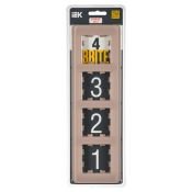Рамка стеклянная 4 поста IEK BRITE BR-M42-G-41-K97 РУ-4-2-Бр дымчатый RE