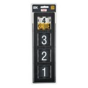 Рамка металлическая 4 поста IEK BRITE BR-M42-M-21-K02 РУ-4-1-Бр черный RE AL