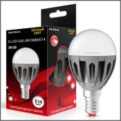 светодиодная лампа шар  G45 Белый дневной  7.5W Supra SL-LED-G45-7.5W/4000/E14  6470