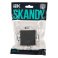 Выключатель встраиваемый двухклавишный проходной IEK SKANDY SK-V22-0-10-K48 SK-V05T титан