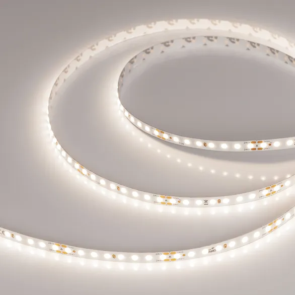 Светодиодная лента Белый дневной COB 24V 11W/m 128Led/метр 040234 DOT-X128-8mm 4000K