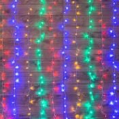 гирлянда  12W ЗАНАВЕС RGB &quot;Светодиодный дождь&quot; 235-039 1,5x1,5м