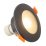 Встраиваемый светильник без лампы DENKIRS FACET DK3016-BK GU10 черный круглый IP65