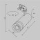Трековый светильник 20W Белый теплый TR198-3-20W2.7K-Z-W Фокус Зум / Focus Zoom Trinity IP20 белый