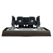 Штепсельная розетка встраиваемая IEK BRITE 10А BR-R10-10-K45-F РСР10-1-0-БрТБ без з/к и шторками в сборе бронза