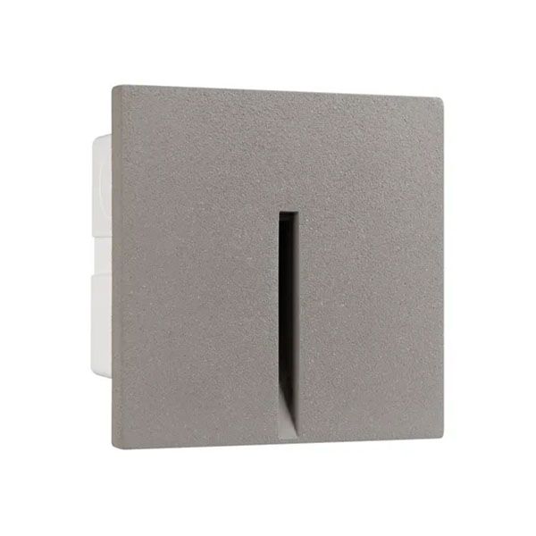 светильник  3W Белый теплый 050877 LT-TIE-S100 220V квадратный встраиваемый серый