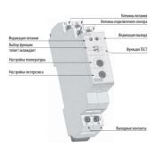 Термостат TER-3H  AC/DC 24-240 V, -15..+45гр.,  настр. гистерезис 8595188138468