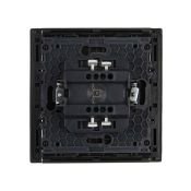 Выключатель встраиваемый одноклавишный IEK FORTE&PIANO с подсветкой 10А FP302 серый FP-V10-1-10-1-K03