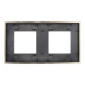 Рамка металлическая 2 поста IEK SKANDY SK-M22-M-K37 SK-F32Sh шампань