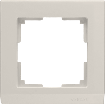Рамка пластик 1 пост WERKEL Stark WL04-Frame-01 / W0011803 слоновая кость