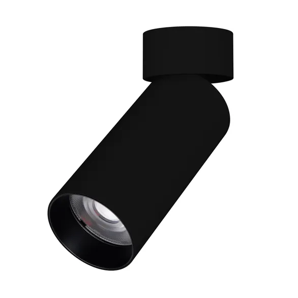 Накладной светильник  12W Белый теплый 049927 SP-GABI-SURFACE-FLAP-R60-12W 36deg 220V IP40 откидной поворотный цилиндр черный