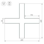 Крестовина для профиля SL-LINE-6070  030143